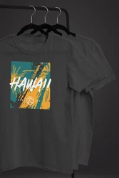 Neverless Print-Shirt Herren T-Shirt Hawaii Surfing Fashion Blau/Gelb/Schwarz/Rot
