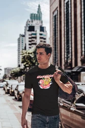 Neverless Print-Shirt Herren T-Shirt Teddy Schriftzug Fun Addicted Fashion mit Print Rosa/Rot/Gelb/Braun