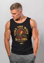 Neverless Tanktop Herren Tank-Top Surfer Spruch Take the Wave Surfing Fashion Rot/Lila/Schwarz/Braun
