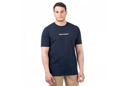 WOOD WOOD T-Shirt Logo Tee Dunkelblau