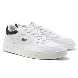 Lacoste Sportschuhe Lineset Sneaker mit Schnürung Dunkelgrün/Weiß/Creme