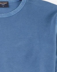 OLYMP Langarmshirt Casual Blau/Hellblau