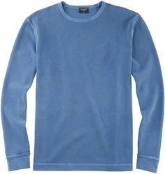 OLYMP Langarmshirt Casual Blau/Hellblau