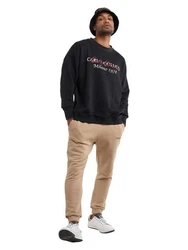 CARLO COLUCCI Sweatshirt De Tomas Khaki/Schwarz/Rot/Beige/Grau