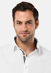 Vincenzo Boretti Businesshemd tailliert bgelfrei Weiß/Creme