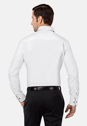 Vincenzo Boretti Businesshemd tailliert bgelfrei Weiß/Creme