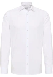 Eterna Businesshemd Slim Fit Langarm Weiß/Creme
