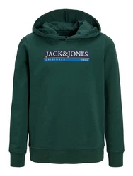 Jack & Jones Hoodie Kapuzen Hoodie mit Logo Print JORCODYY (5695) Grün (5695)
