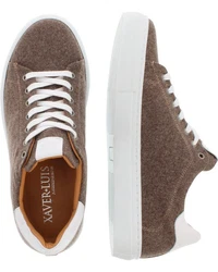 XAVER LUIS Schuhmanufaktur Loden Sneaker Max Braun/Beige/Dunkelbraun
