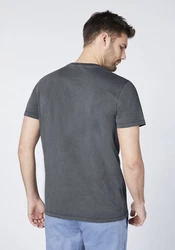 Chiemsee Print-Shirt T-Shirt (1) Dunkelgrau/Grau/Dunkelblau