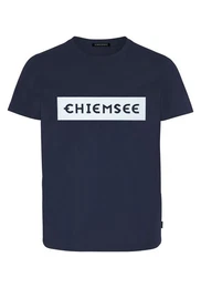 Print-Shirt T-Shirt mit plakativem Markenschriftzug 1