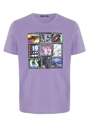 Chiemsee Print-Shirt T-Shirt mit Art-Frontprint (1) Lila