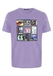 Chiemsee Print-Shirt T-Shirt mit Art-Frontprint (1) Lila