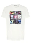Chiemsee Print-Shirt T-Shirt mit Art-Frontprint (1) Weiß/Creme/Mischfarben/Beige