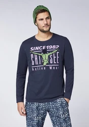 Chiemsee Longsleeve Langarmshirt Blau/Dunkelblau/Hellblau/Lila/Weiß