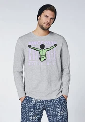Chiemsee Longsleeve Langarmshirt Lila/Grau/Grün/Rot
