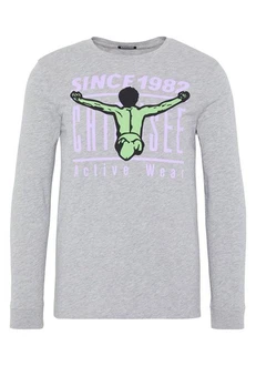 Chiemsee Longsleeve Langarmshirt Lila/Grau/Grün/Rot