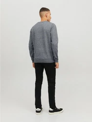 Jack & Jones Strickpullover JJEBASIC KNIT CREW NECK Marineblau (5868)