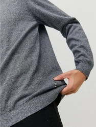 Jack & Jones Strickpullover JJEBASIC KNIT CREW NECK Marineblau (5868)