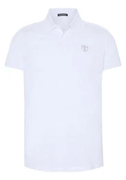 Poloshirt Poloshirt aus Baumwollpiqu mit Jumper-Print 1