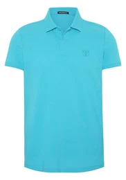 Poloshirt Poloshirt aus Baumwollpiqu mit Jumper-Print 1
