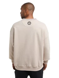 CARLO COLUCCI Sweatshirt De Tomas Khaki/Grau/Dunkelrot/Beige/Creme/Schwarz