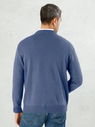 Sieh an! Strickjacke Grau/Hellblau/Dunkelblau/Blau