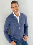 Sieh an! Strickjacke Grau/Hellblau/Dunkelblau/Blau
