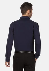 Vincenzo Boretti Businesshemd gerader Schnitt bgelfrei Dunkelblau/Blau/Hellblau