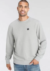 AJC Sweatshirt Rundhalsausschnitt Grau/Hellgrau