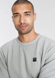 AJC Sweatshirt Rundhalsausschnitt Grau/Hellgrau