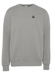 Sweatshirt schmal geschnitten, unifarben, Rundhalsausschnitt