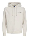 Jack & Jones Sweatjacke beige / schwarz