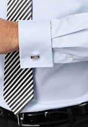Vincenzo Boretti Businesshemd gerader Schnitt Umschlagmanschette Hellblau/Blau/Grau