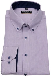 Langarmhemd stark tailliert bgelfrei Button-Down-Kragen