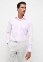 Eterna Langarmhemd COMFORT FIT NON IRON Rosa/Fliederfarben/Lila