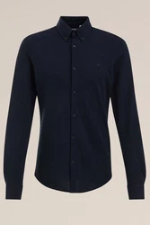 WE Fashion Businesshemd Dunkelblau/Hellblau