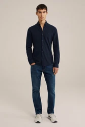 WE Fashion Businesshemd Dunkelblau/Hellblau