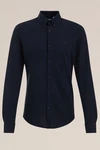 WE Fashion Businesshemd Dunkelblau/Hellblau