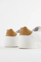Next Flache Turnschuhe Sneaker Braun/Weiß/Creme/Beige