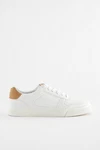 Next Flache Turnschuhe Sneaker Braun/Weiß/Creme/Beige