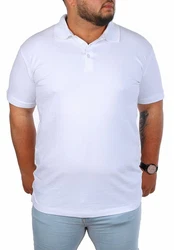 Young & Rich Poloshirt Herren Basic mit Knopfleiste Kurzarm Regular Fit Weiß/Creme/Rot