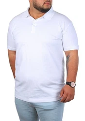Young & Rich Poloshirt Herren Basic mit Knopfleiste Kurzarm Regular Fit Weiß/Creme/Rot