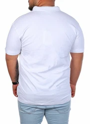 Young & Rich Poloshirt Herren Basic mit Knopfleiste Kurzarm Regular Fit Weiß/Creme/Rot