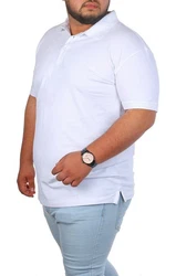 Young & Rich Poloshirt Herren Basic mit Knopfleiste Kurzarm Regular Fit Weiß/Creme/Rot