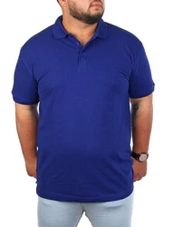 Young & Rich Poloshirt Herren Basic mit Knopfleiste Kurzarm Regular Fit Blau/Dunkelblau