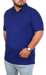 Young & Rich Poloshirt Herren Basic mit Knopfleiste Kurzarm Regular Fit Blau/Dunkelblau