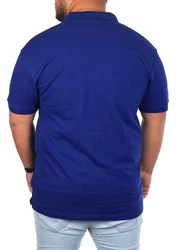 Young & Rich Poloshirt Herren Basic mit Knopfleiste Kurzarm Regular Fit Blau/Dunkelblau