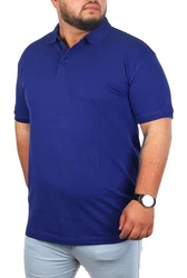 Young & Rich Poloshirt Herren Basic mit Knopfleiste Kurzarm Regular Fit Blau/Dunkelblau