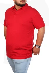 Young & Rich Poloshirt Herren Basic mit Knopfleiste Kurzarm Regular Fit Rot